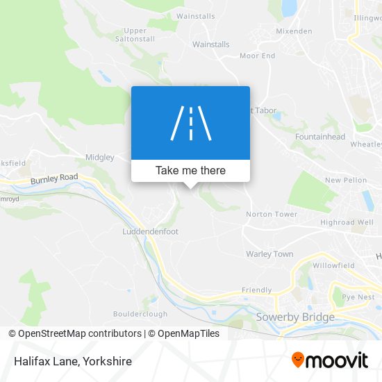 Halifax Lane map