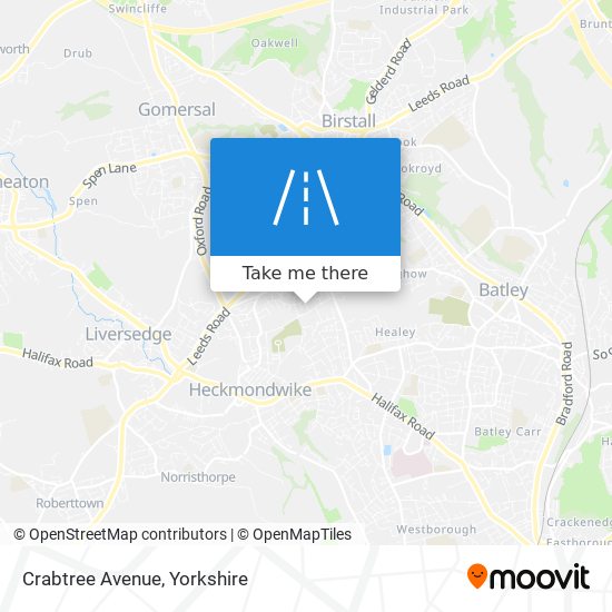 Crabtree Avenue map