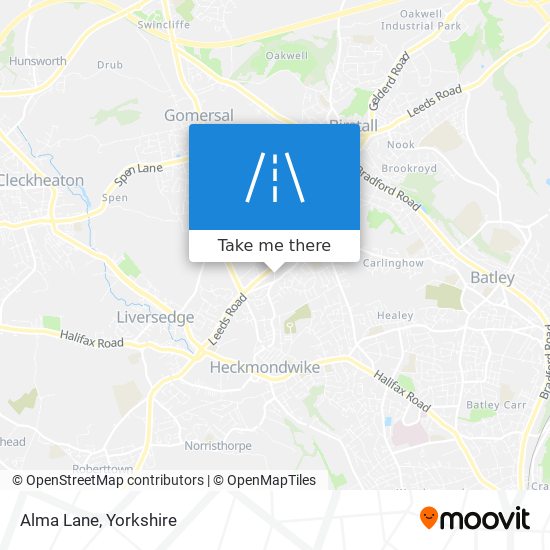 Alma Lane map