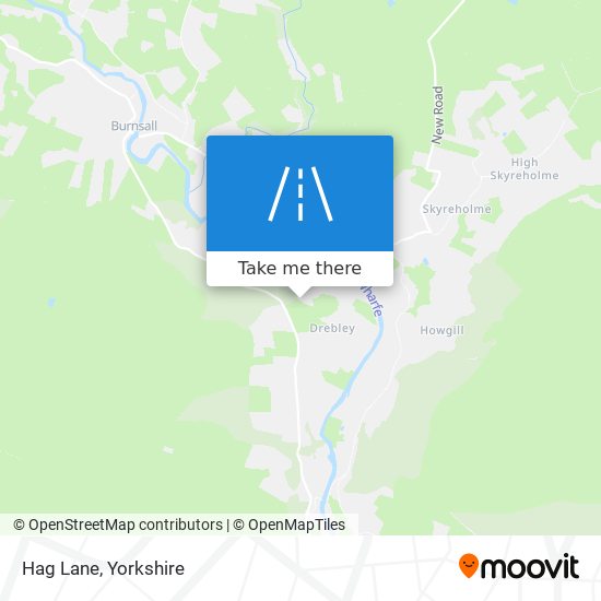 Hag Lane map