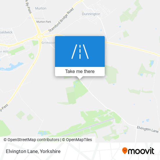 Elvington Lane map