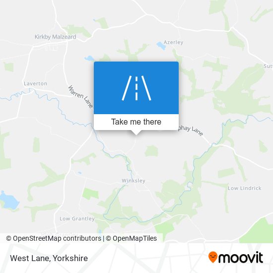 West Lane map