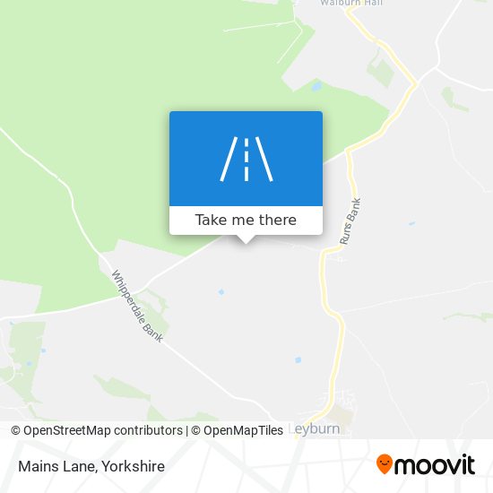 Mains Lane map
