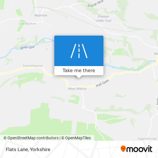 Flats Lane map