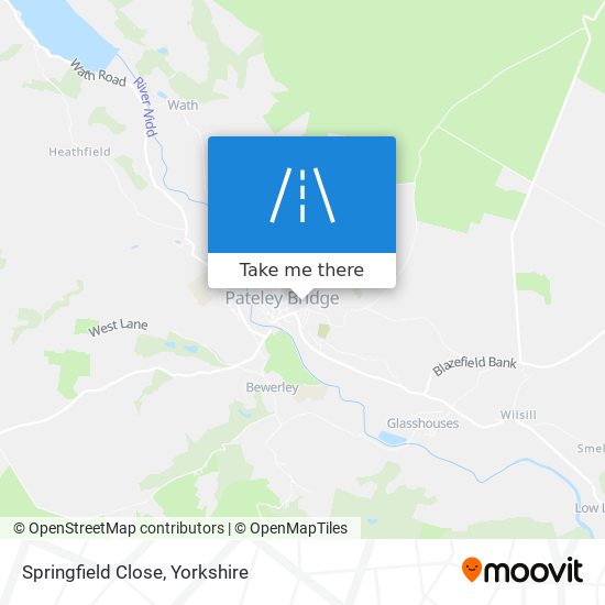 Springfield Close map