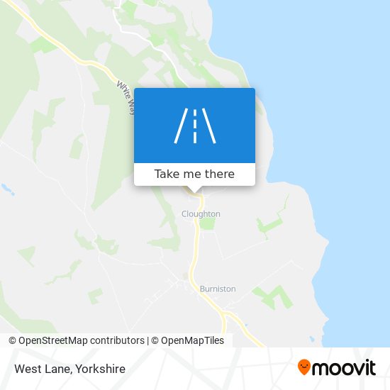 West Lane map