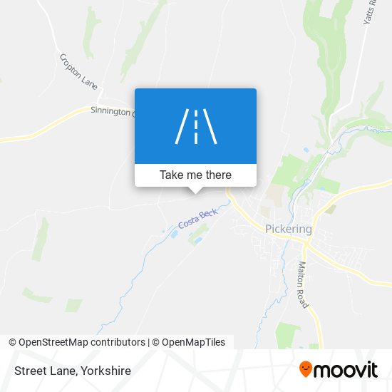 Street Lane map