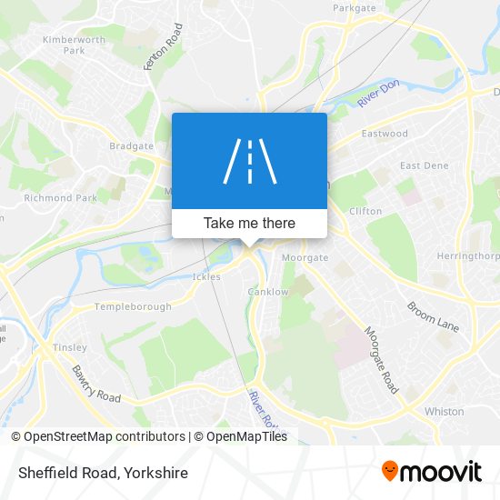 Sheffield Road map