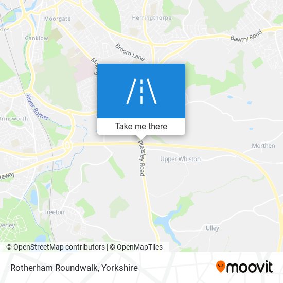 Rotherham Roundwalk map