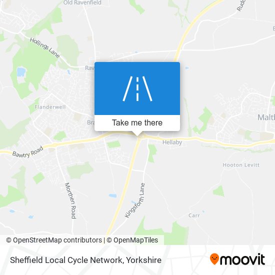 Sheffield Local Cycle Network map