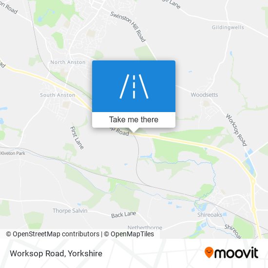Worksop Road map