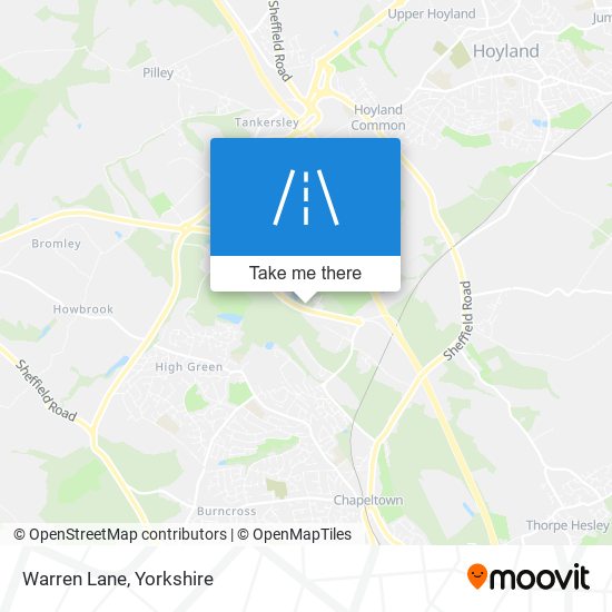 Warren Lane map