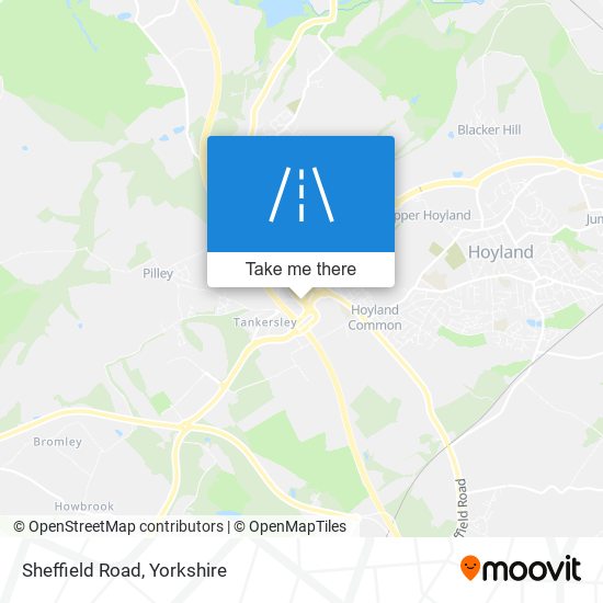 Sheffield Road map