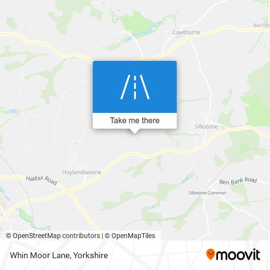 Whin Moor Lane map