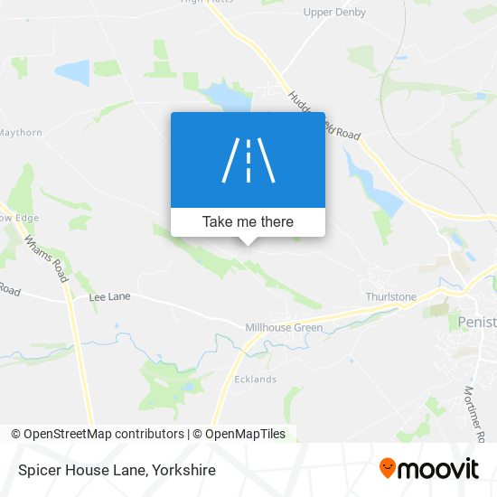Spicer House Lane map