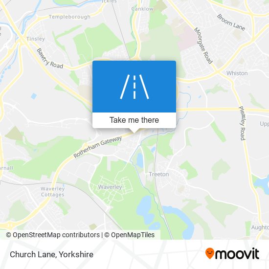 Church Lane map