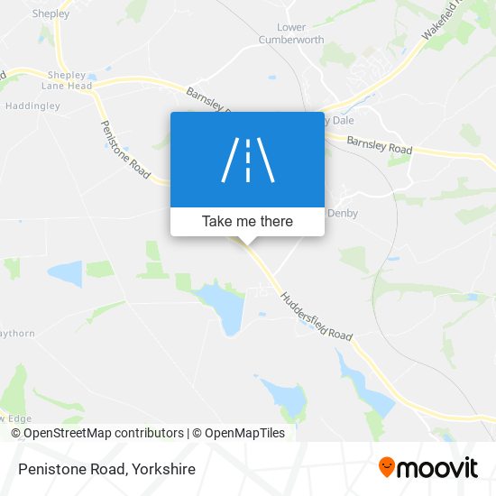 Penistone Road map