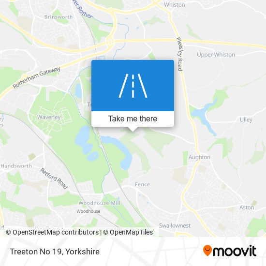 Treeton No 19 map