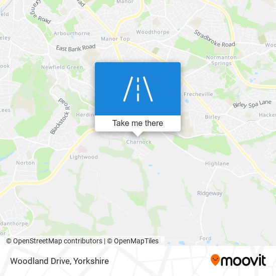 Woodland Drive map