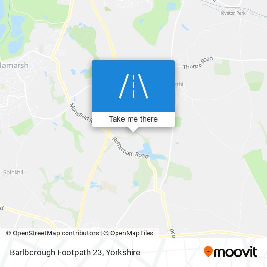 Barlborough Footpath 23 map