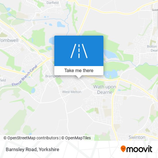 Barnsley Road map