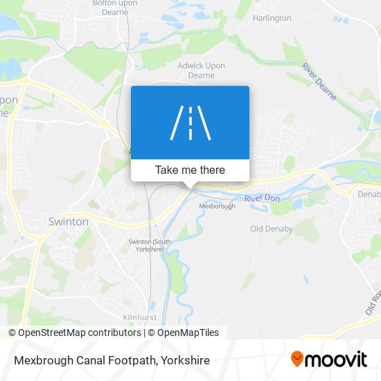 Mexbrough Canal Footpath map