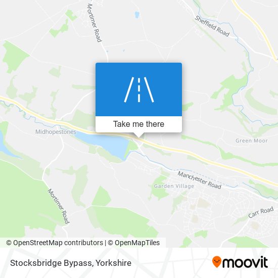 Stocksbridge Bypass map