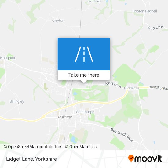 Lidget Lane map