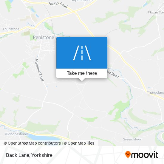 Back Lane map