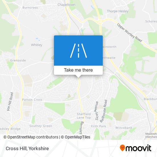 Cross Hill map