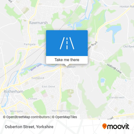 Osberton Street map