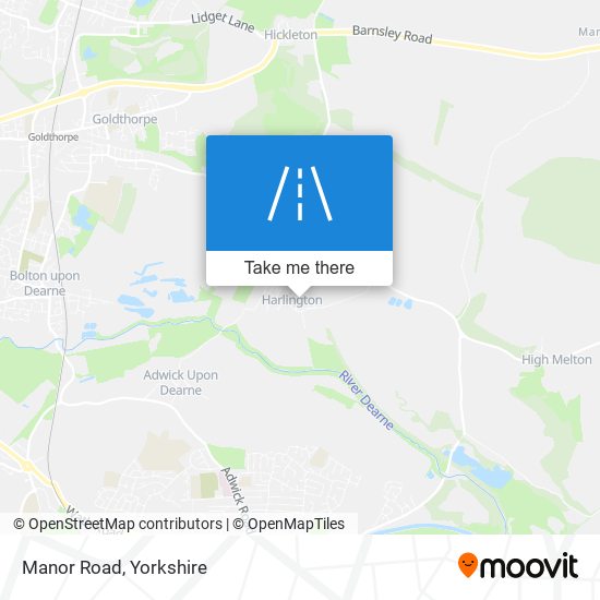 Manor Road map