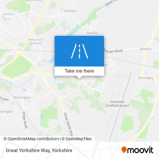 Great Yorkshire Way map