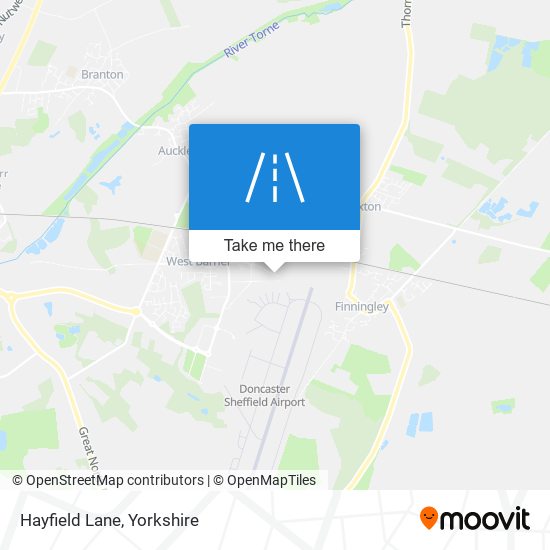 Hayfield Lane map