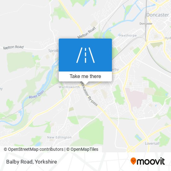 Balby Road map