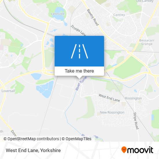 West End Lane map