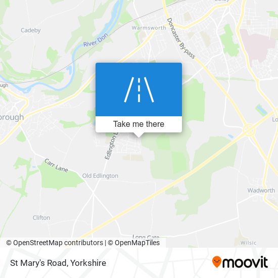 St Mary's Road map