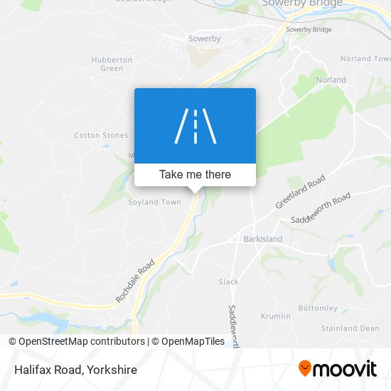 Halifax Road map