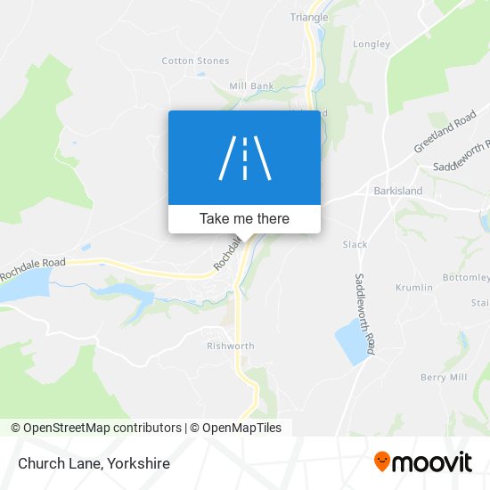 Church Lane map