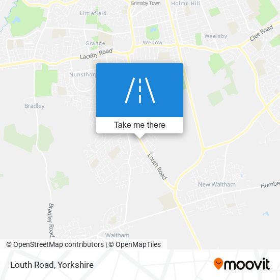 Louth Road map