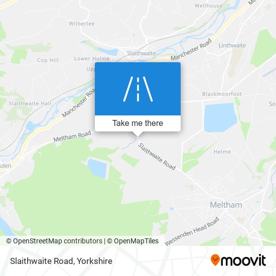 Slaithwaite Road map