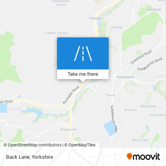 Back Lane map
