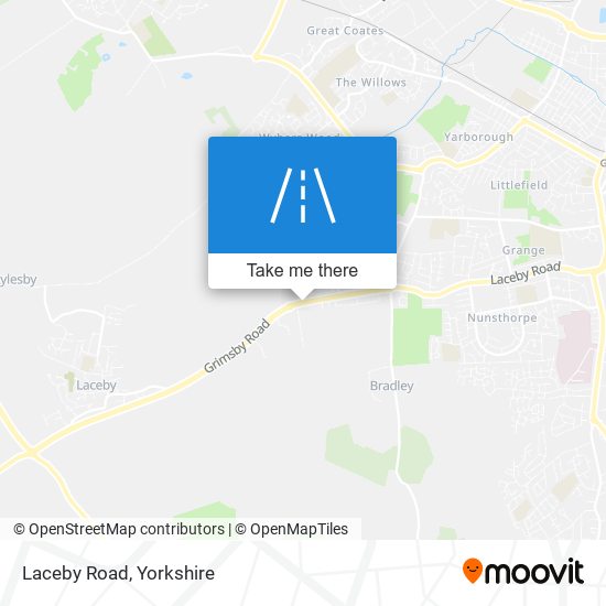 Laceby Road map