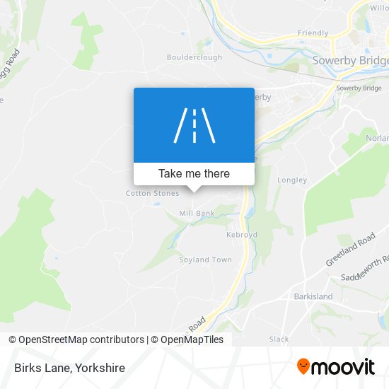 Birks Lane map