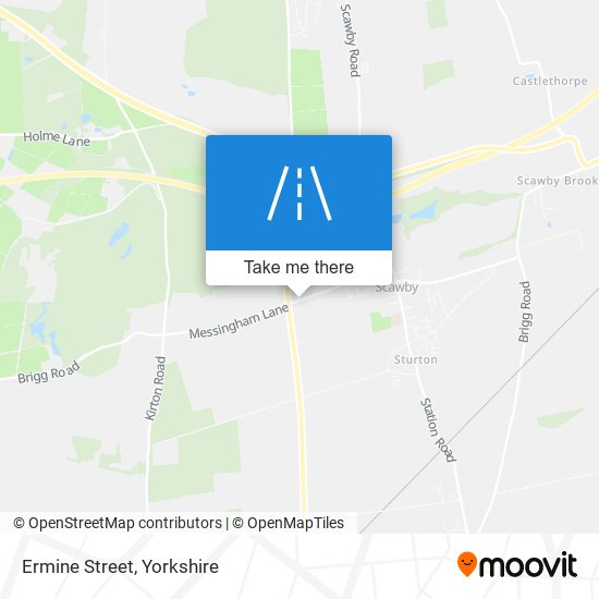 Ermine Street map