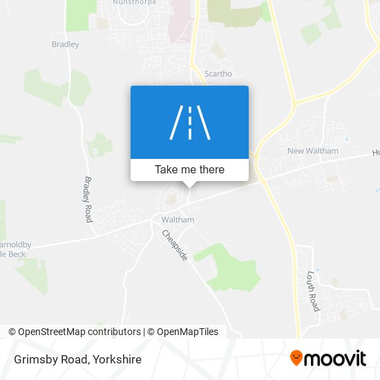 Grimsby Road map