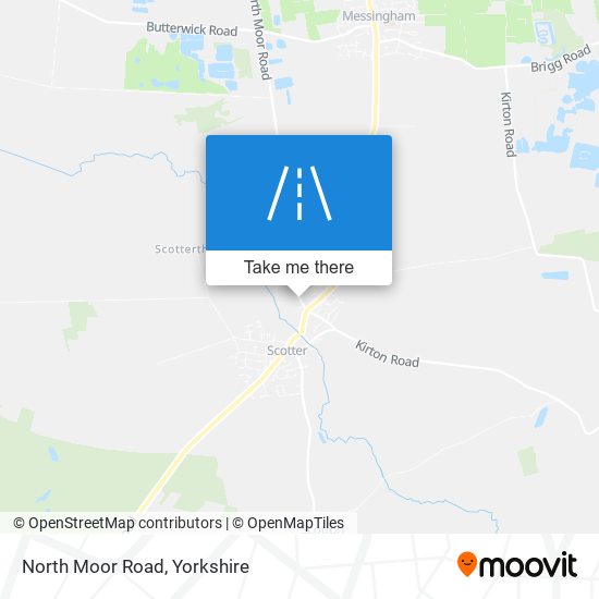 North Moor Road map