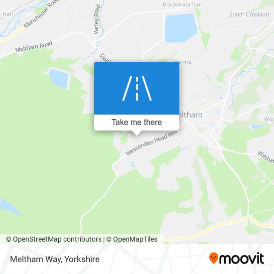 Meltham Way map
