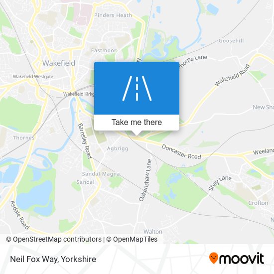 Neil Fox Way map