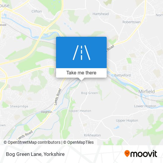 Bog Green Lane map